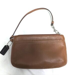 Coach Tan Leather Wristlet